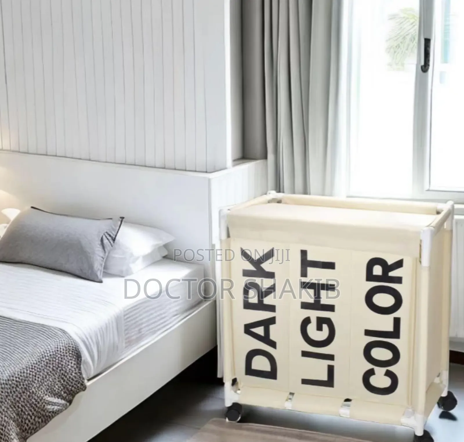 New 3 Partition Laundry Basket
