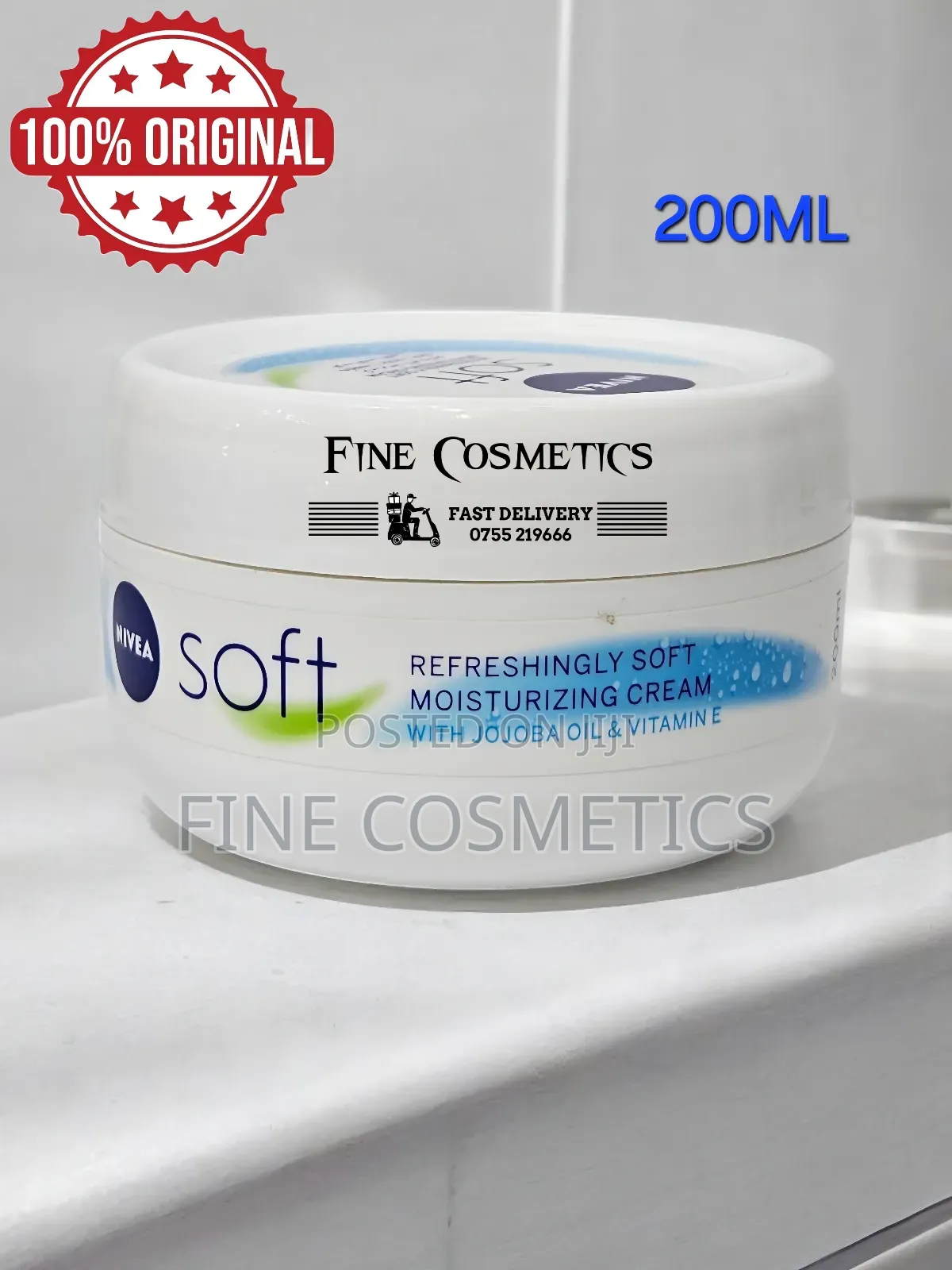 Original Nivea Soft Refreshingly Moisturizing Cream, 200ml