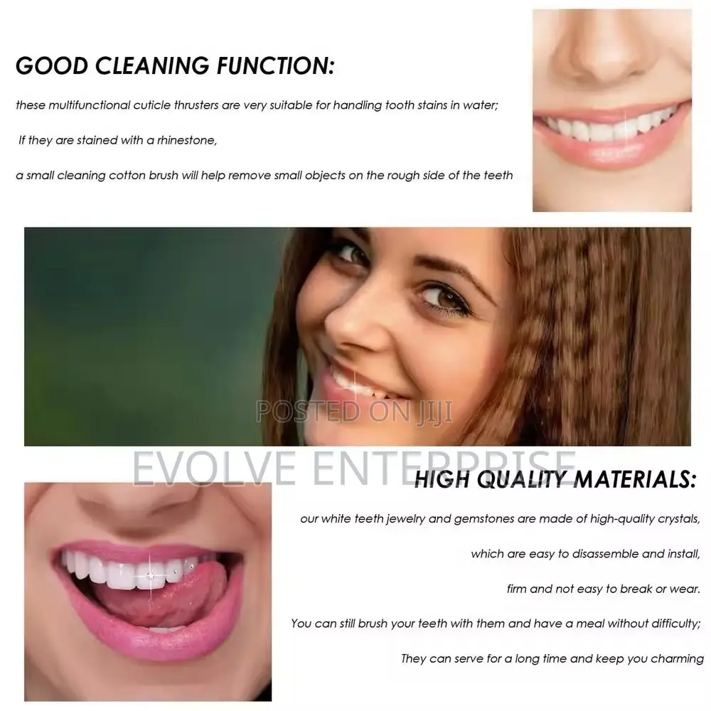 Clear Crystals Teeth Gems