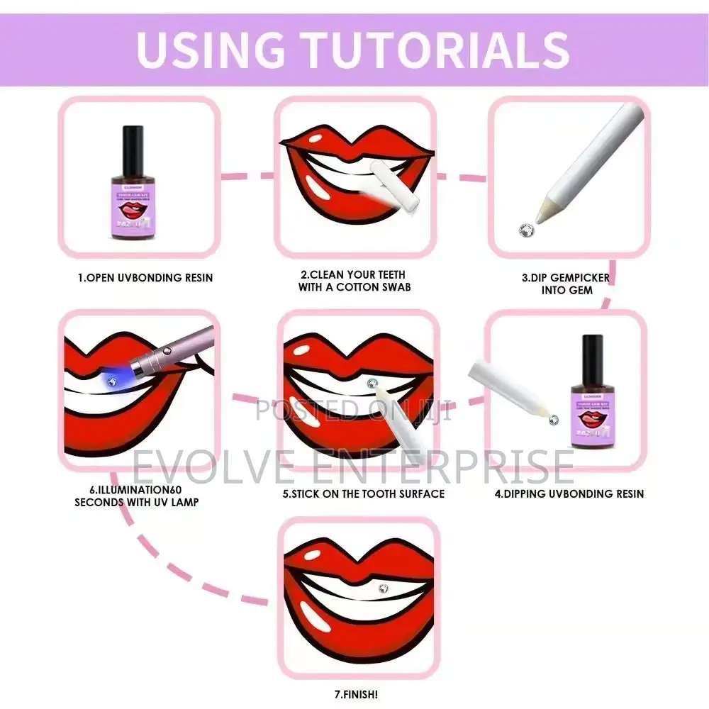 Clear Crystals Teeth Gems