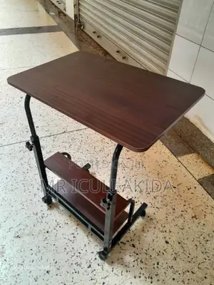 Smooth Bedside,Hostel Wheels Laptop Table WTH Bottom Shelf