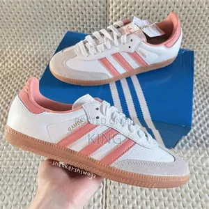 Cozy Adidas Samba White Wonder Pink Shoes for Women