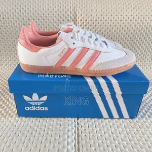 Iconic Adidas Samba White Wonder Pink Shoes for Women