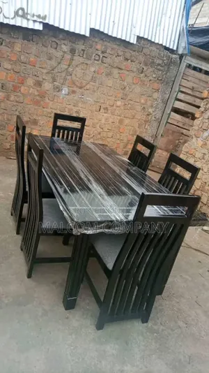 Six Seater Dining Table in Strong Timber.