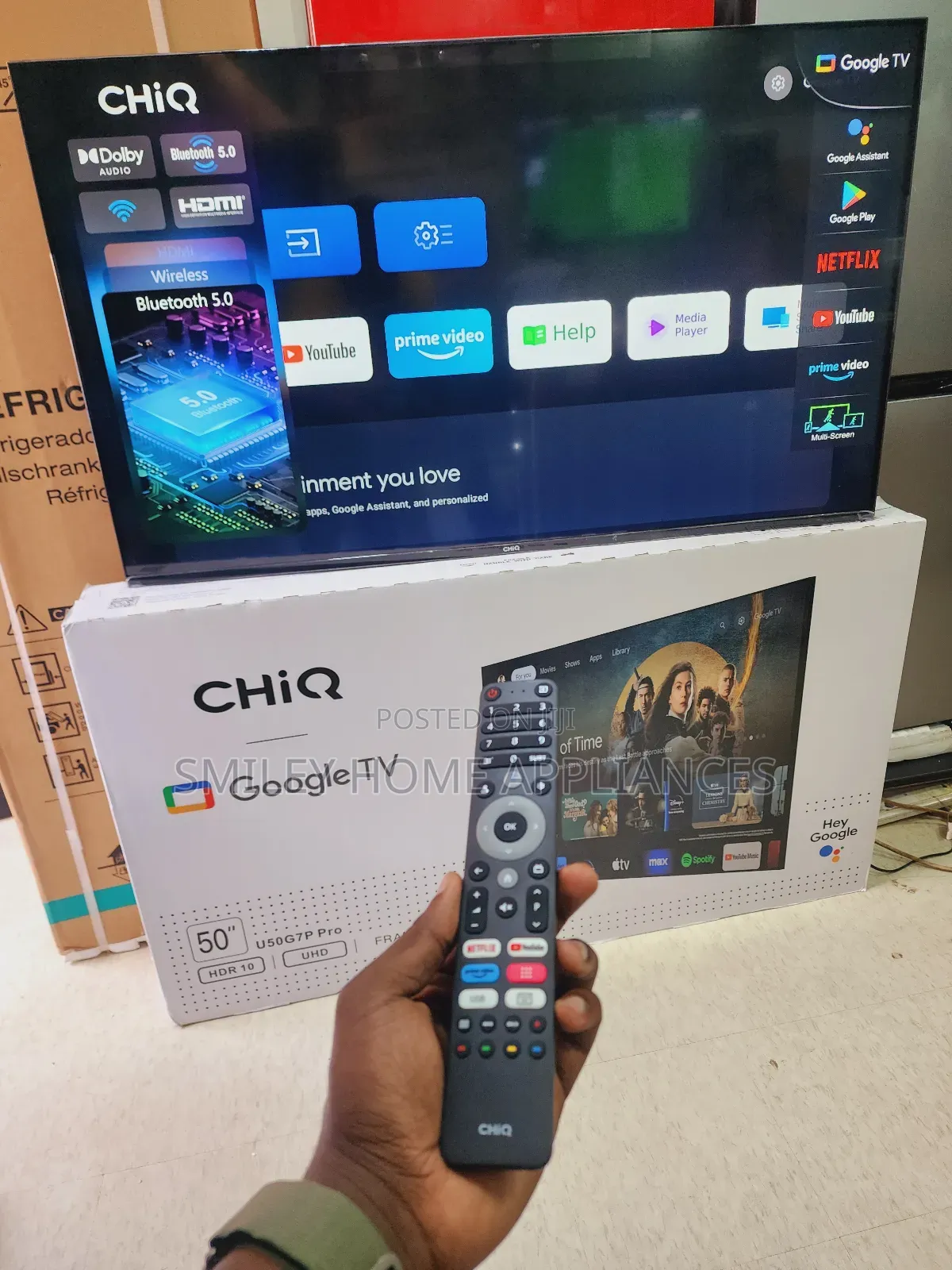 Chiq Frameless 50inches Android Pro Tv