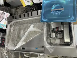 2 in 1 Gas Griddle Deep Fryer Machine