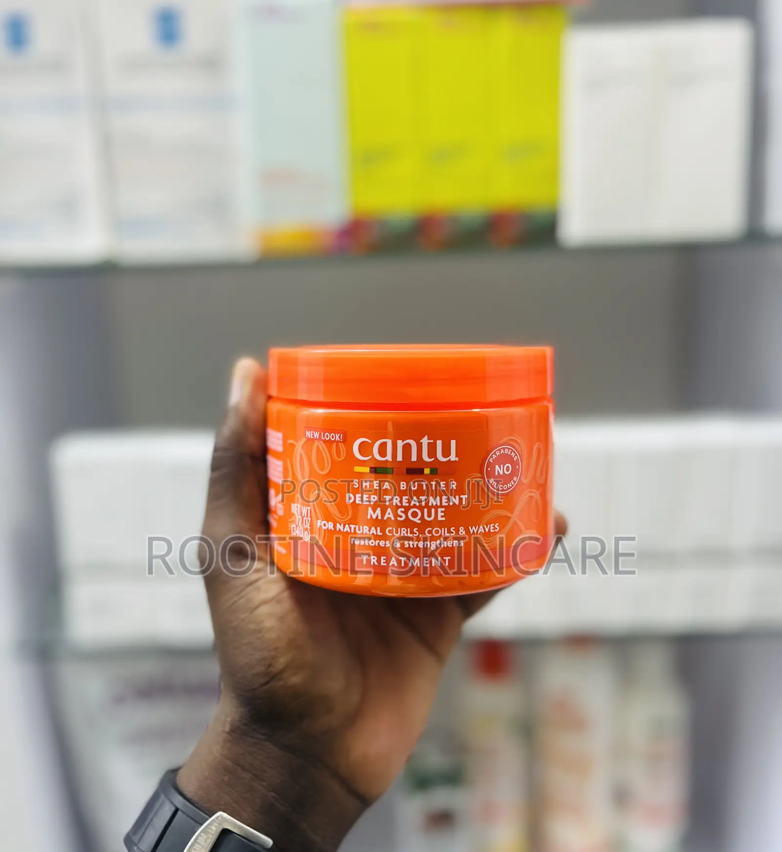 Cantu Deep Treatment Masque for Curls, Coils Waves.