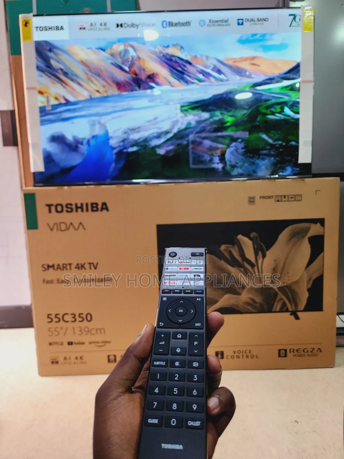New Restocked 55inches Toshiba Vidaa Smart Tv