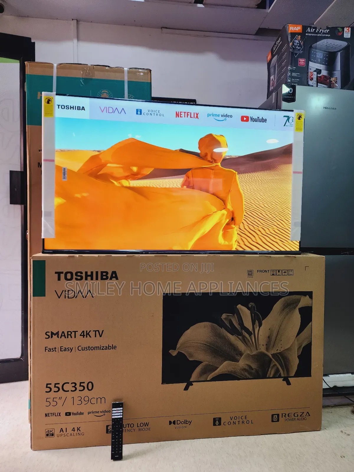 New Restocked 55inches Toshiba Vidaa Smart Tv