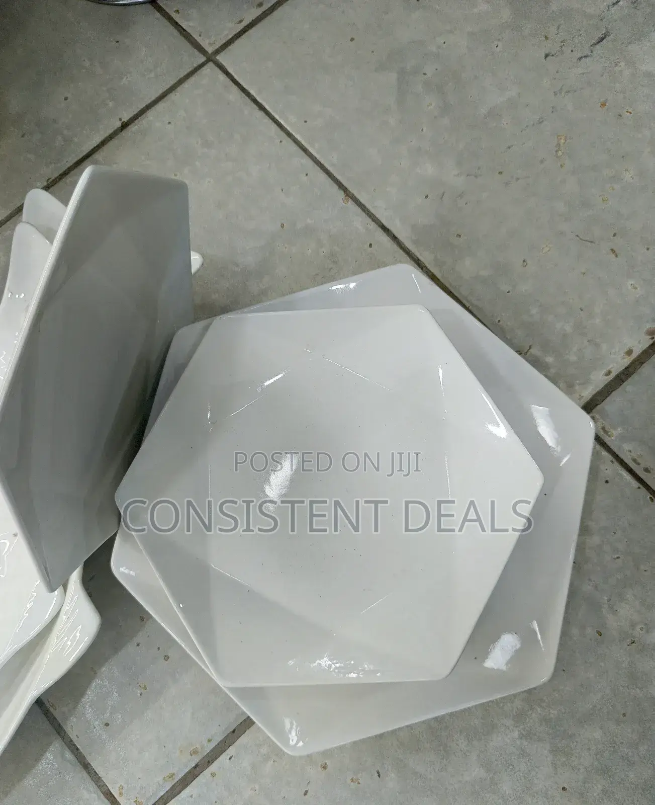 24pcs Octagonal Ceramic Dinner Set