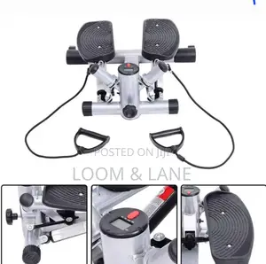 Mini Stepper Exercise Machine With Resistance Band