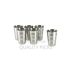 6 Stainless Steel Drinking Tumblers Unbreakable Water Mugs