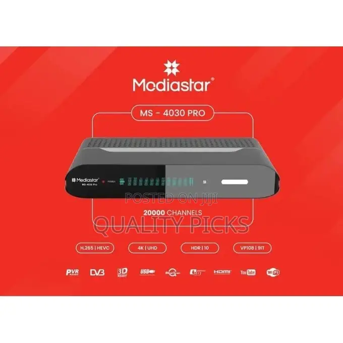 Mediastar MS - 4030 Pro Digital Satellite Receiver- Black
