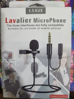 Clip Microphone Lavalier For Zoom And Audio Recording