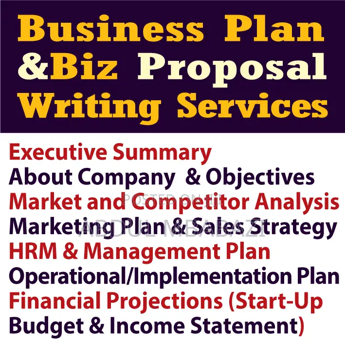 Business Plan Proposal Writing