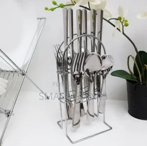 25 Pieces Stainless Steel Cutlery Set - Silver