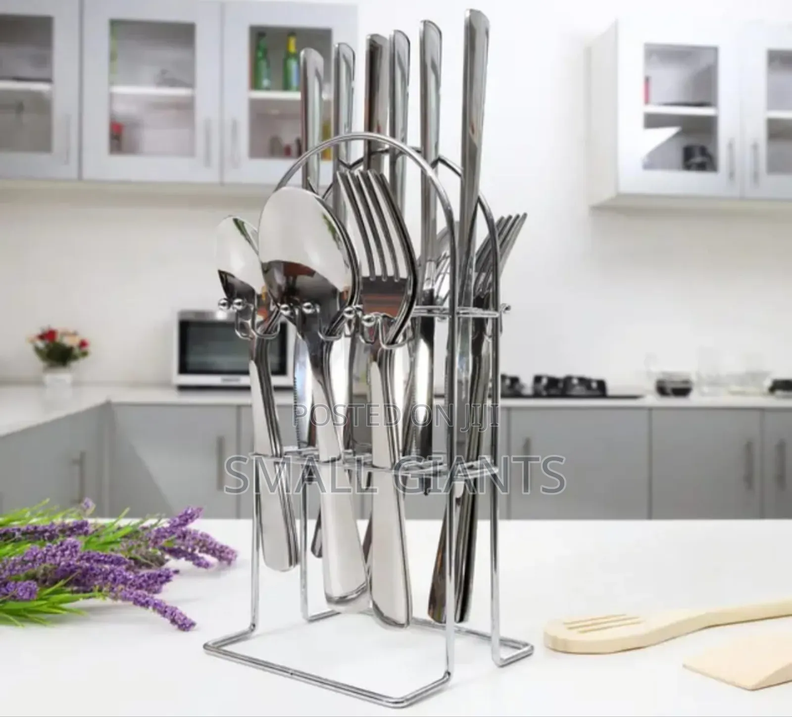 25 Pieces Stainless Steel Cutlery Set - Silver