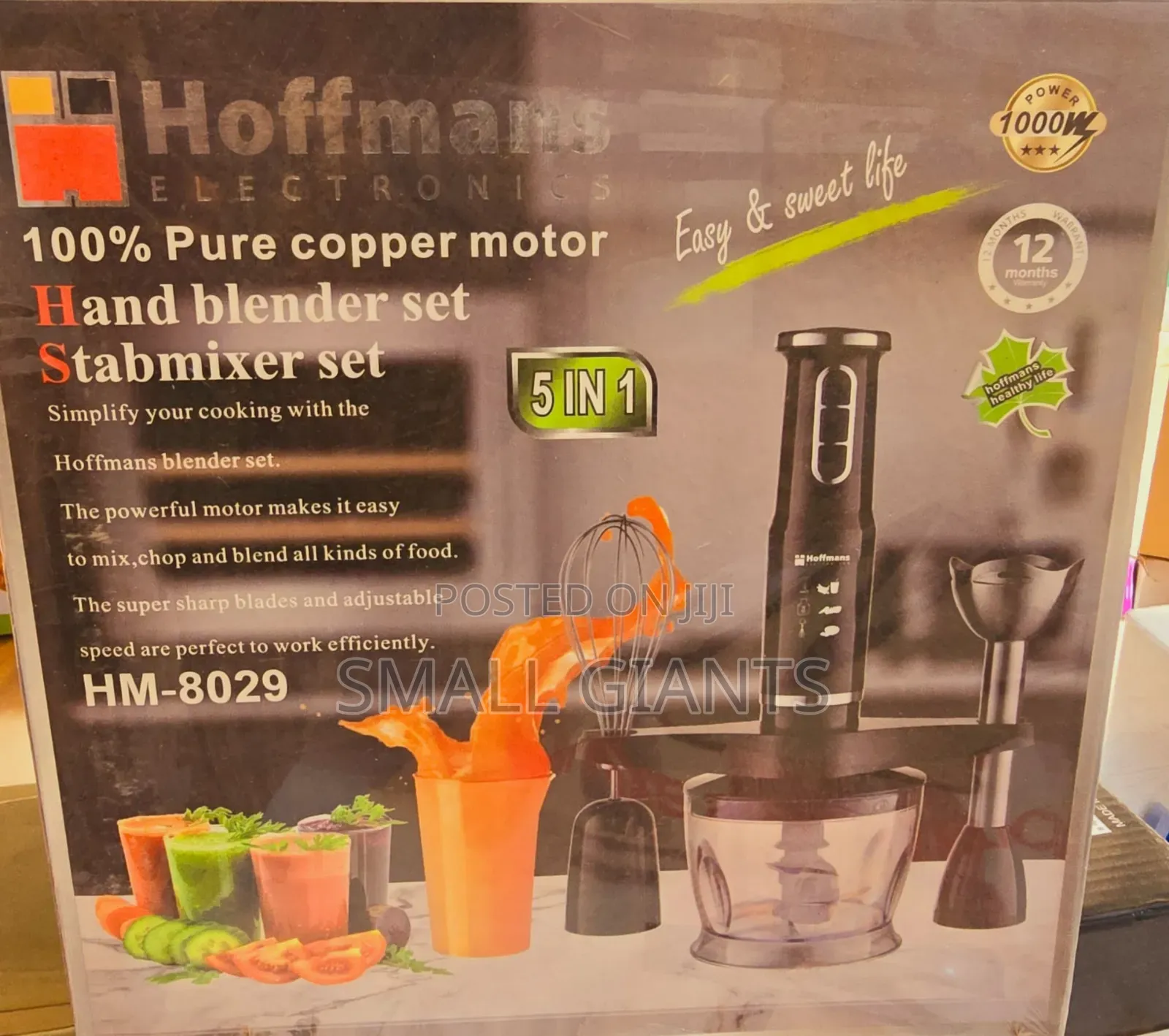 5 in 1 Hoffmans Hand Blender Set Stabmixer Set