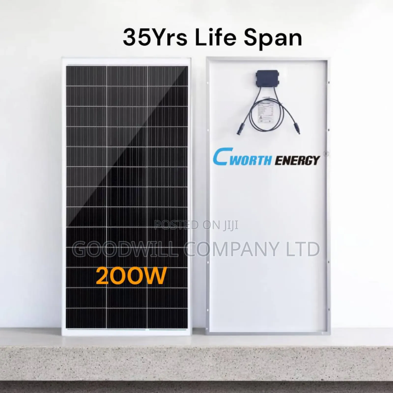 200w Cworth Mono Crystalline Solar Panel TENNA 35yrs Span