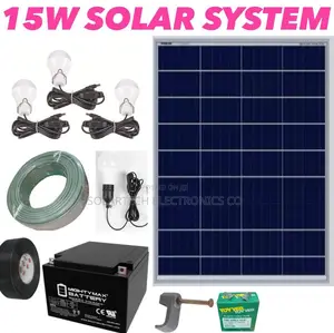 15W Complete Solar System Kit 10ah