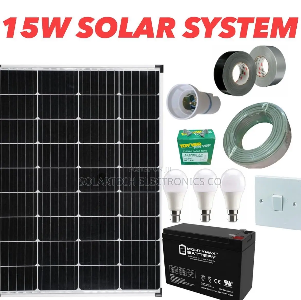 15W Solar Energy Full Package