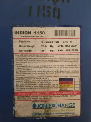 PH Booster for Boiler Indion 1150 (Ion Exchange)