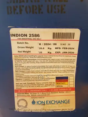 Antiscalant for Boiler Indion 2586 (Ion Exchange)
