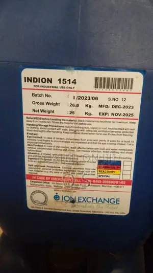 Viscosity Reducer Indion 1514 (Ion Exchange)