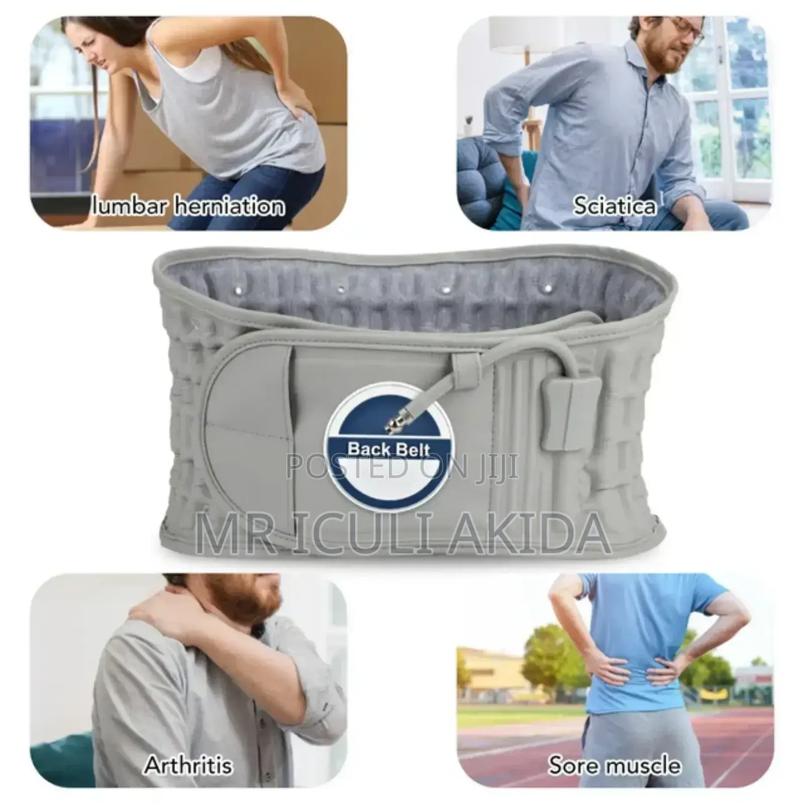 Backpain Relief Inflatable Waist Brace Spinal Traction Belt
