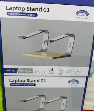 Portable Laptop Stand With Wooden Base