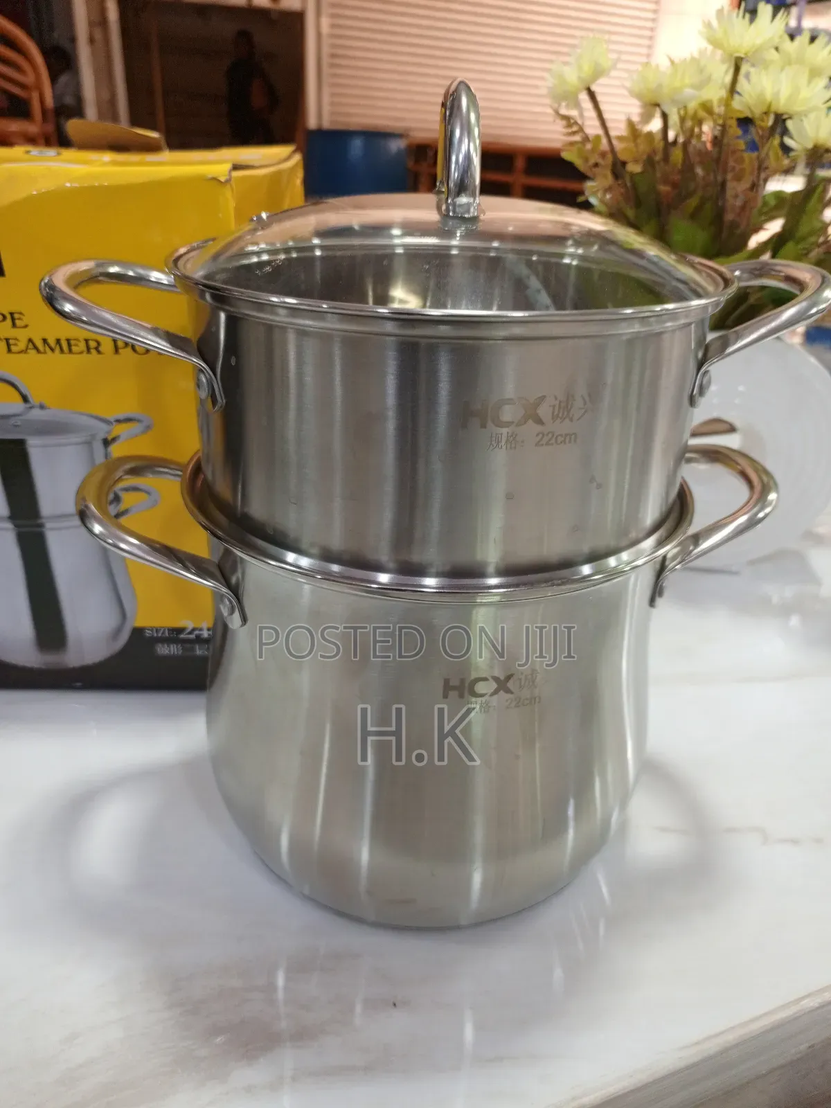 Two Layers Stainless Steel Steam Pot ( 24cm)