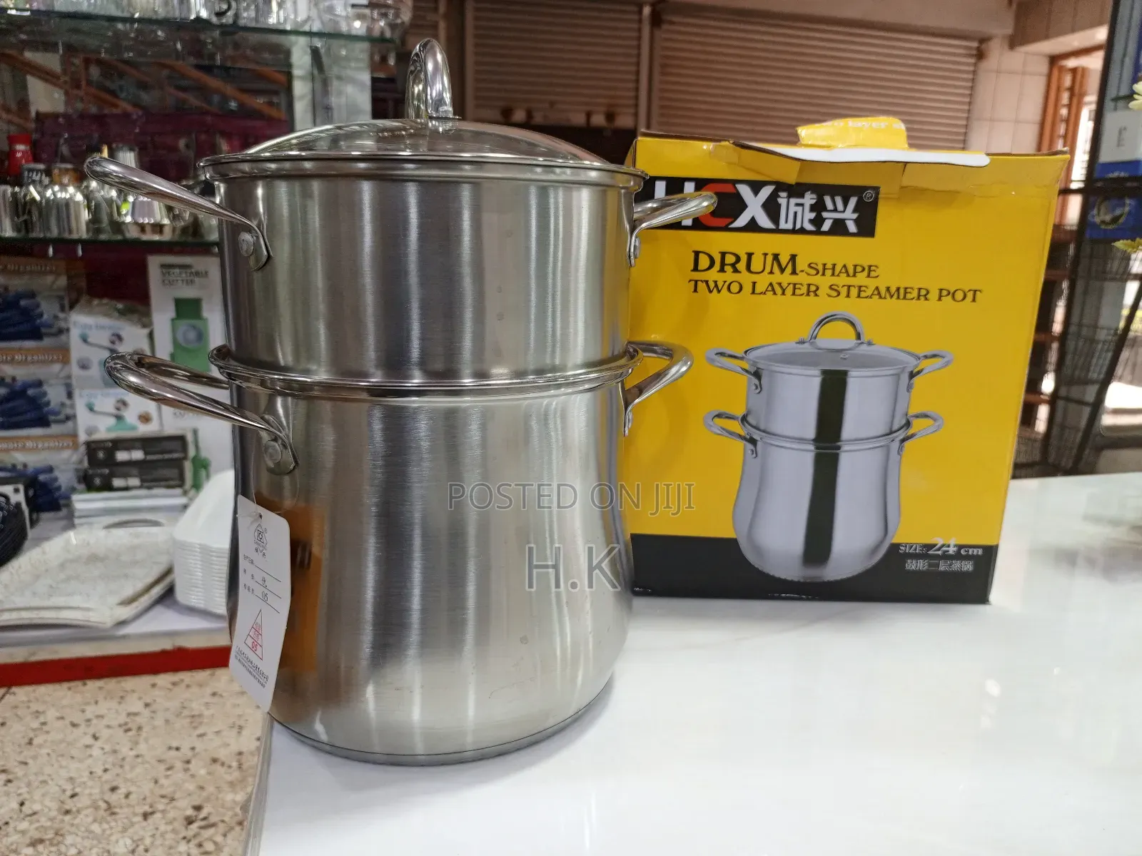 Two Layers Stainless Steel Steam Pot ( 24cm)