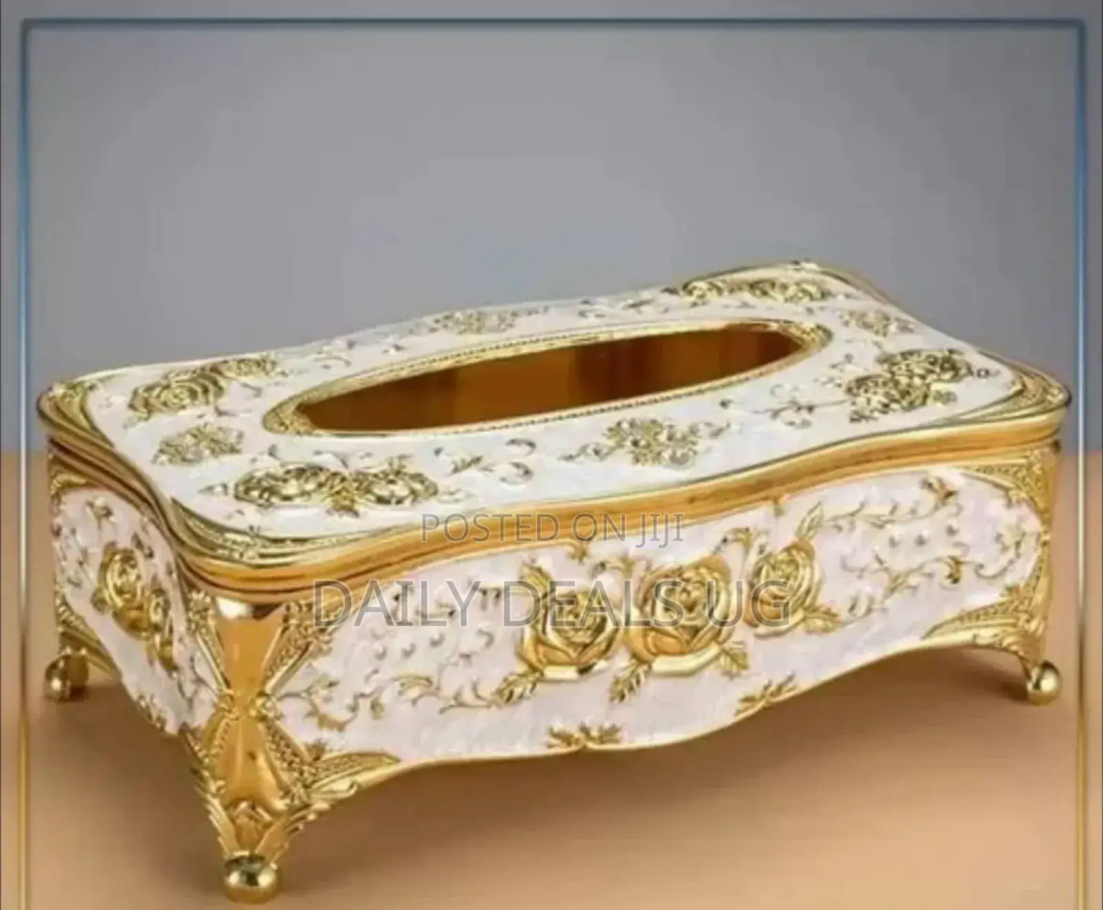 Gold Car Tissue Holder