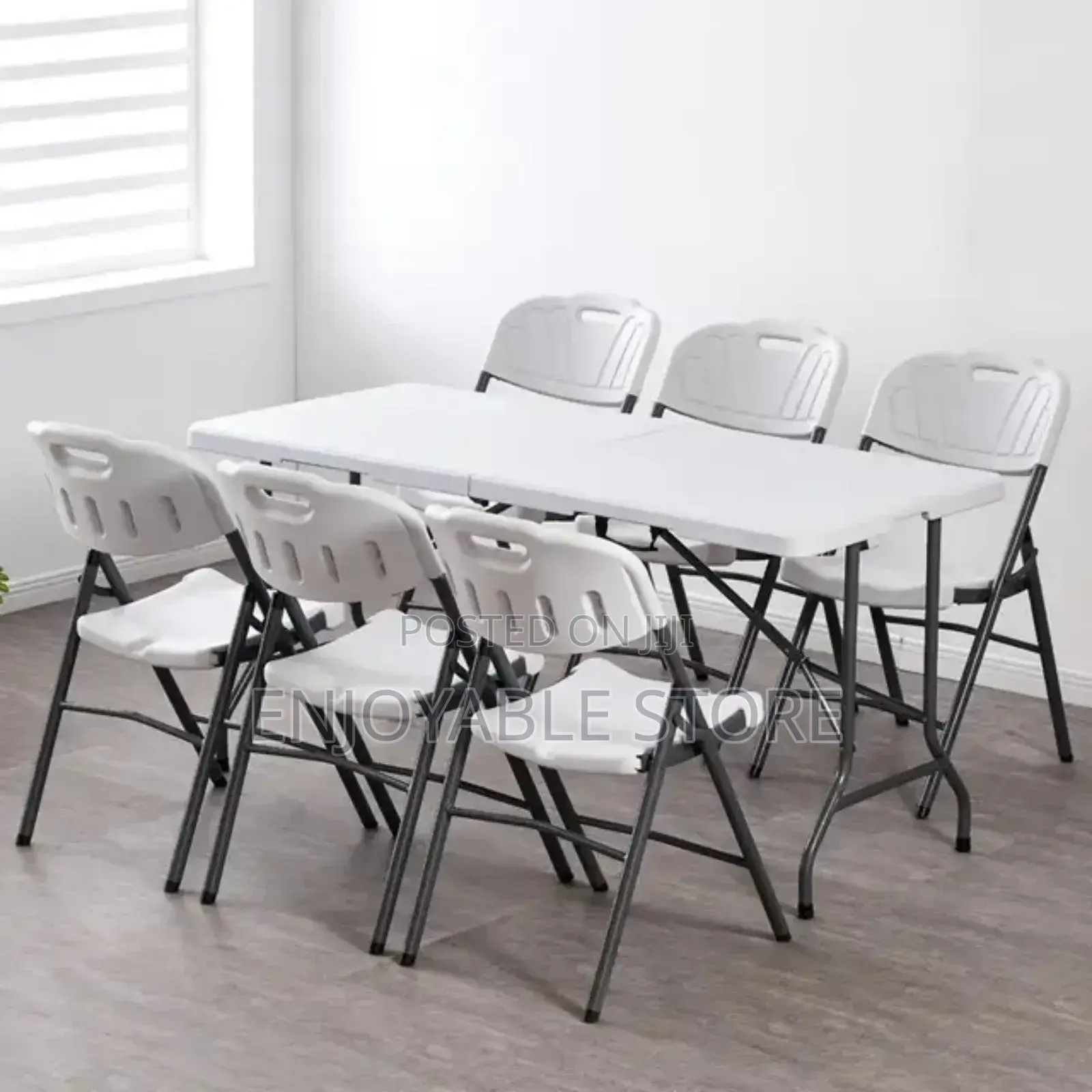Plastic Foldable Table and Foldable Chairs Set