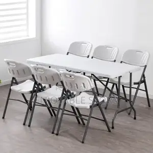 Plastic Foldable Table and Foldable Chairs Set