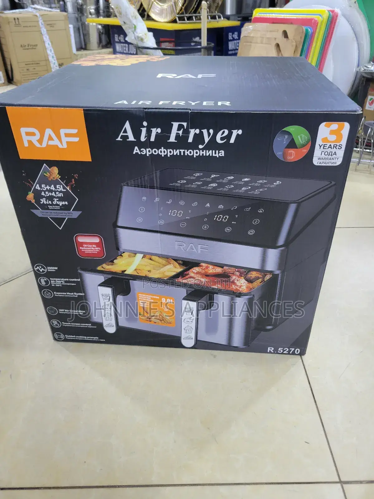 (9l) Raff Double Electric Airfryer