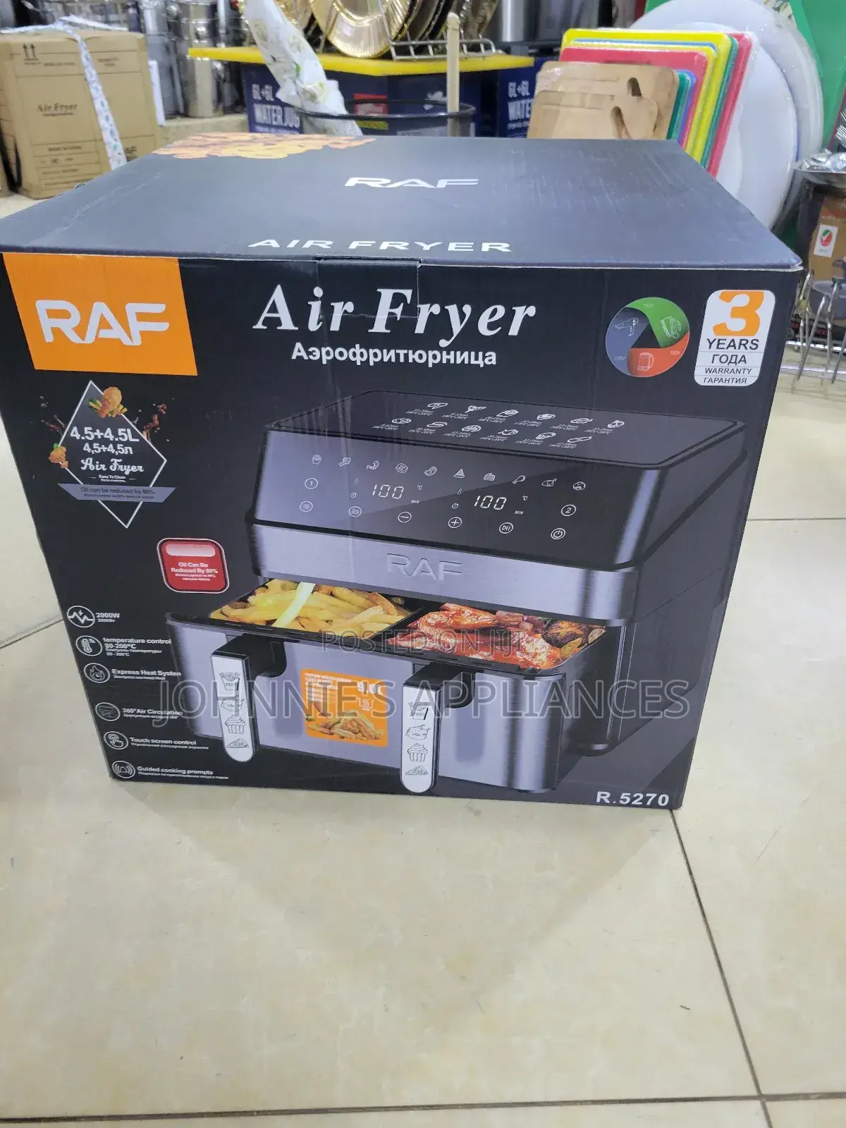 (9l) Raff Double Electric Airfryer