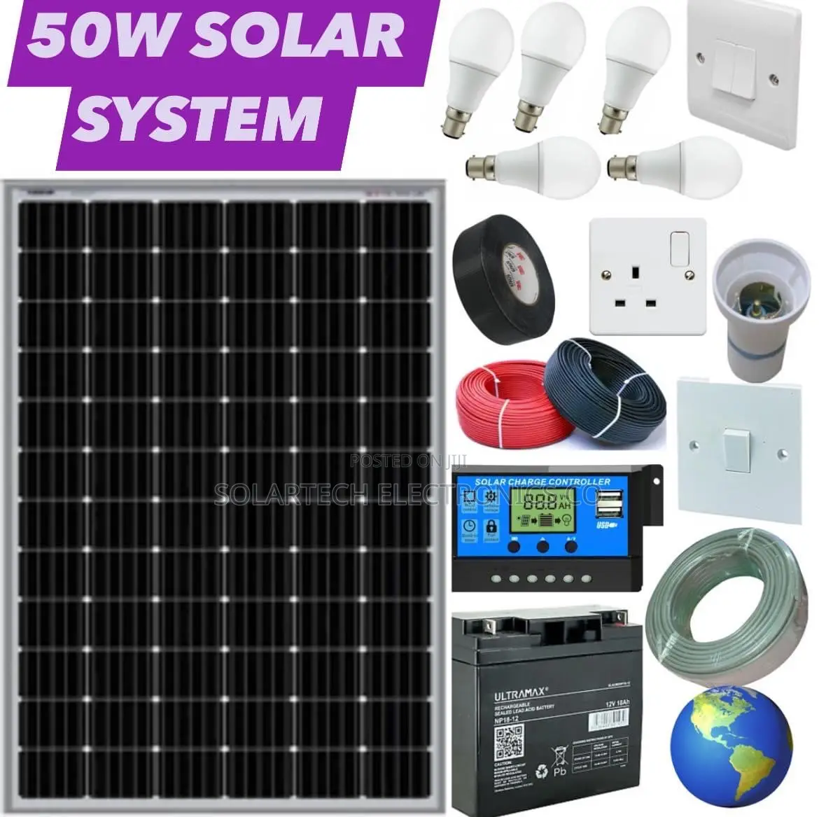 50W Germany Solar System Kit