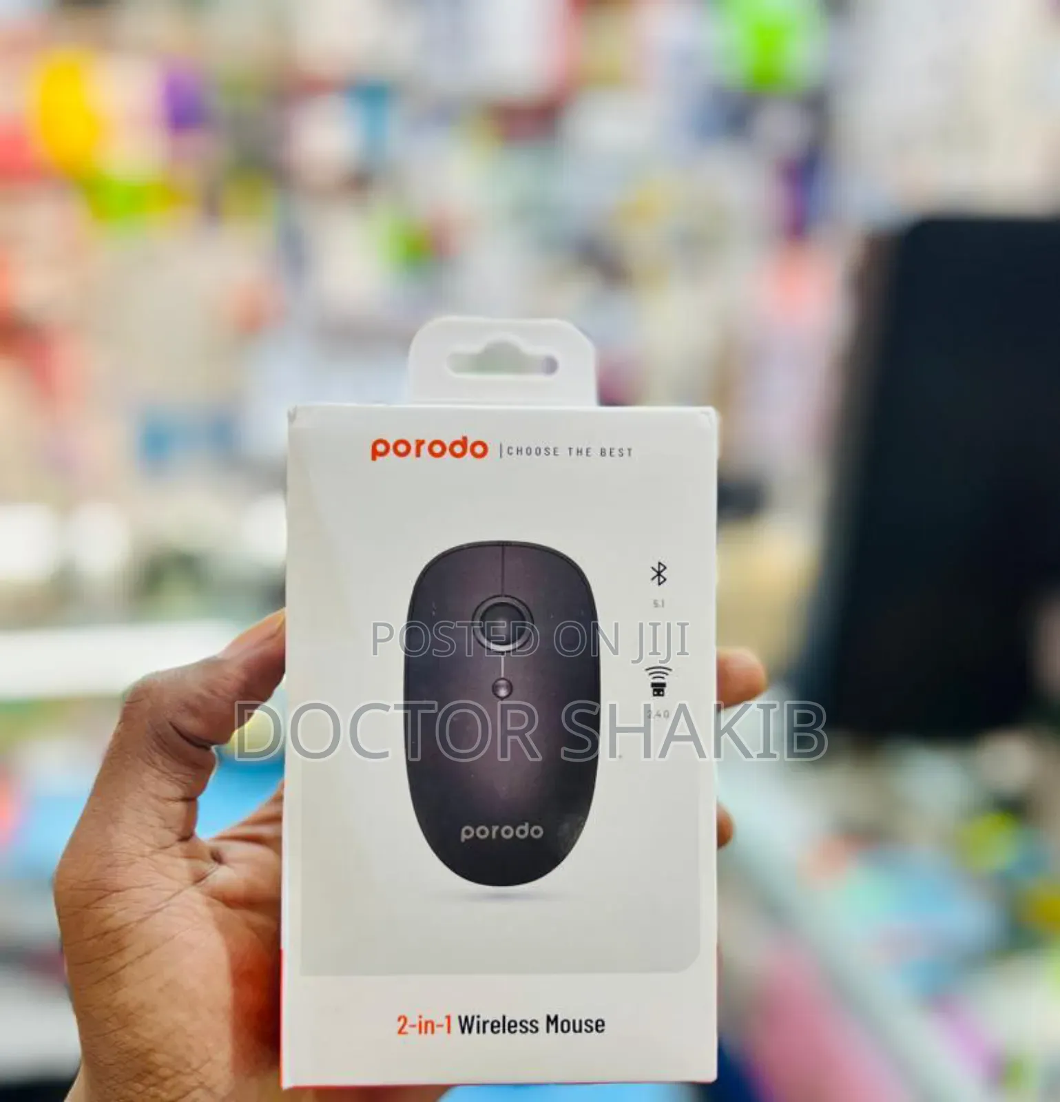 Porodo 2-in-1 Wireless Mouse