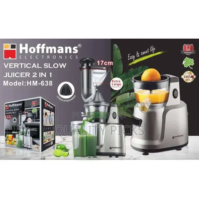 Hoffmans Slow Juicer, 75 Mm Filling Opening, Juicer