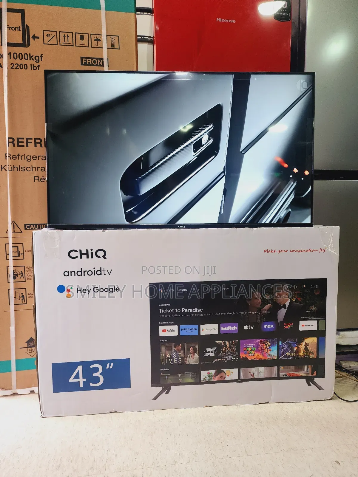 New Frameless Chiq 43inches Smart Tv