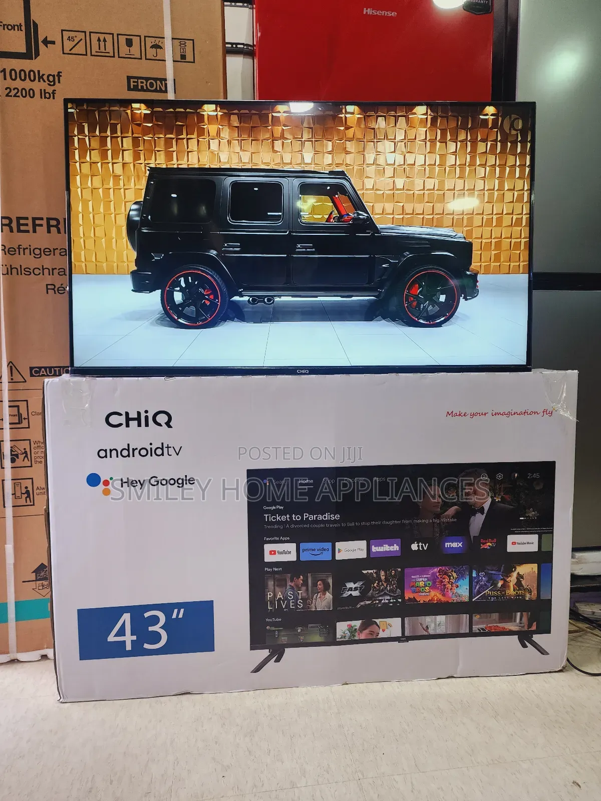 New Frameless Chiq 43inches Smart Tv