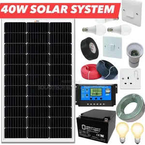 40W Sunrise Solar System Full Kit