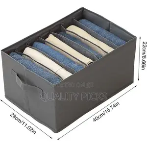Wardrobe Storage Bins Collapsible Fabric Clothes Organiser