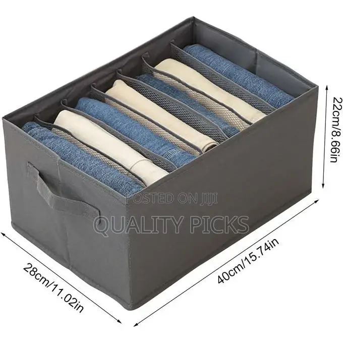 Wardrobe Storage Bins Collapsible Fabric Clothes Organiser