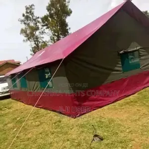 Camping Tent in Canvas Material and Strong PVC Material