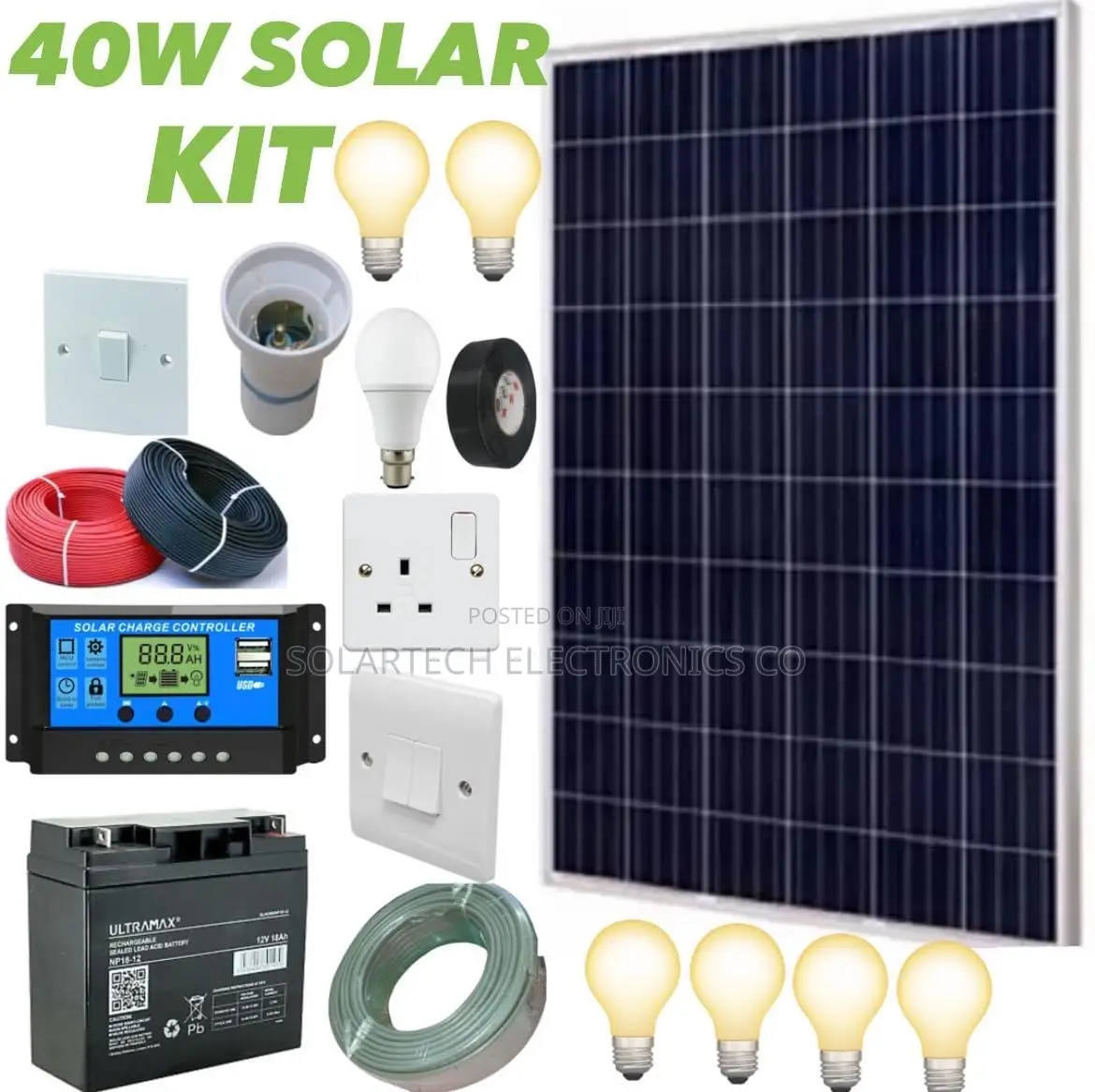 40W Solar System Kit/ Goodwill