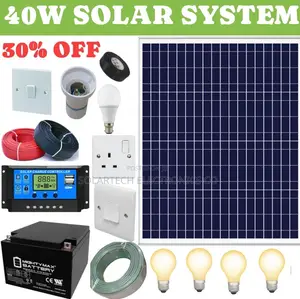 40W Solar Full Kit/ 24ah Battery.