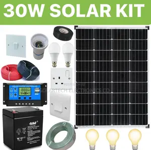 30W Highly Efficient Solar Kit