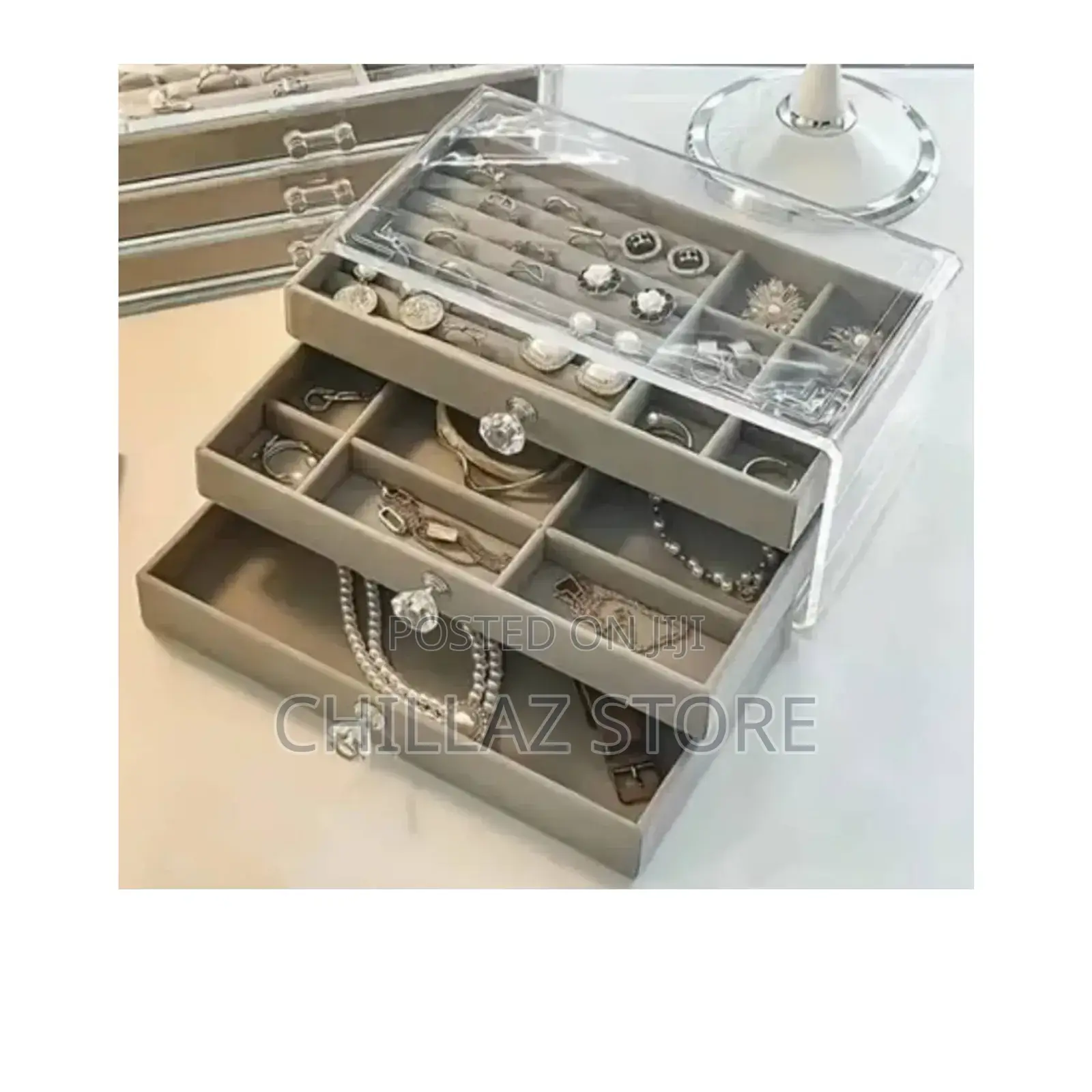 3 Tier Jewelry Storage Box.
